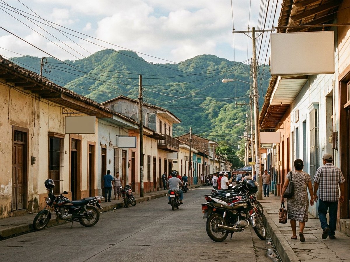 Calle céntrica de Juigalpa, Chontales, donde inició la Corporación
